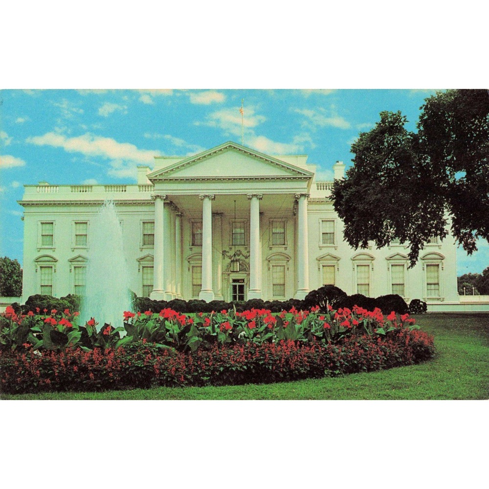 Vintage White House Washington DC Postcard Prince Lithograph Co PE-25 VG+